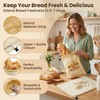 YOJO 2 Pack Reusable Beeswax Bread Bags for Sourdough, 17x13"