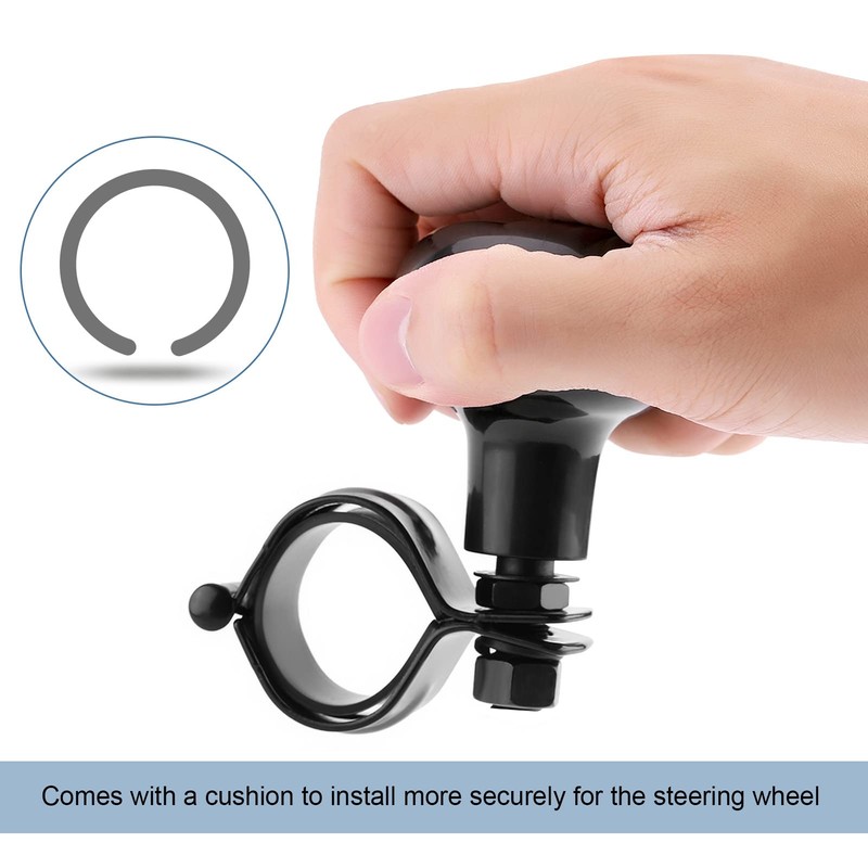 Akozon Steering Wheel Knob Car Steering Aid Universal Steering Wheel