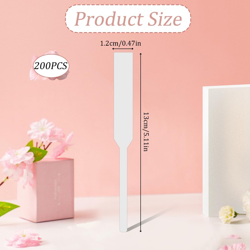 200 PCS Perfume Test Strips Paper Disposable White Perfume Paper