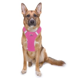 Doggie Design Dog Harness - No Choke Dog Harness, Dog Vest, Mesh Polyester, Pet Harness, Simple Step in and Go Design, Harness for Dog - Candy Pink, 3XL