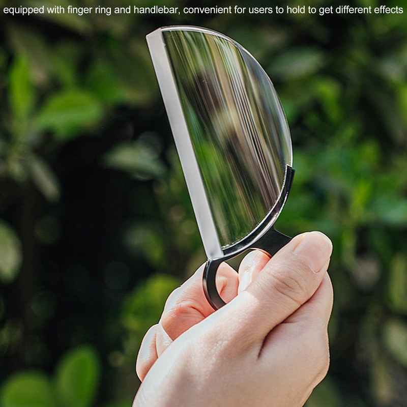 80 mm Camera Lens Prism, Crescent Moon Optical Glass Prism