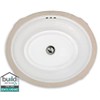 American Standard 0484.000 Estate 19-1/8" Undermount Fireclay Bathroom Sink with