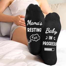 Gifts for Pregnant Women - Beautiful Pregnancy Socks, Perfect Mothers Day Gifts, First Time Mom Gift Ideal for Christmas, Unique New Mom gifts, Warm and Soft, Mama Present for Expecting Moms