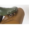 London Craftwork Large Bicycle Bag Genuine Leather Saddle/Handlebar/Frame Bag HONEY