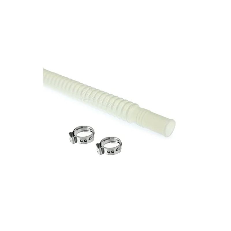 HFP-FH89-120-PX 8mm x 9mm x 120mm Clear Corrugated Flexible Hose