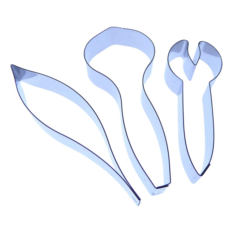 Iris Petal Cutter Set - 3 Pieces - Stainless Steel