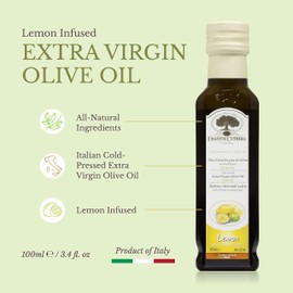 Bellina Lemon Olive Oil for Cooking and Dipping Bread - Lemon Infused Olive Oil Made With Gourmet Italian Ingredients From Italy