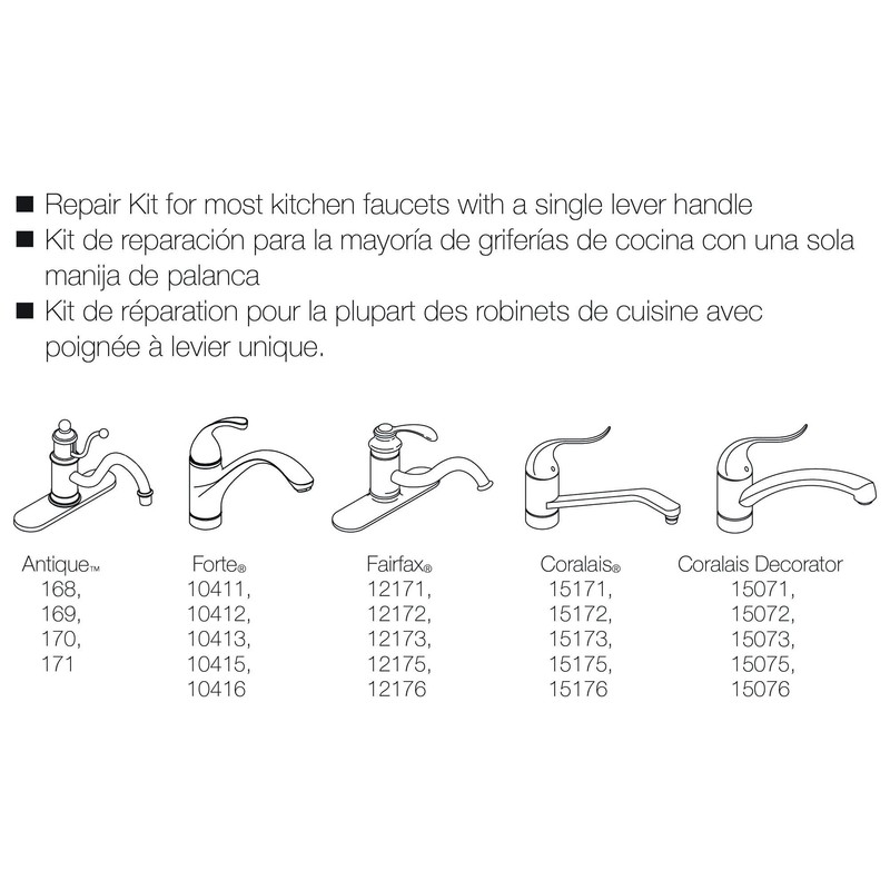 Kohler GP30420 O-Ring Seal Kit for Kitchen Faucets with Bearings,