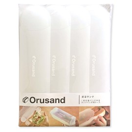 Orusand Folding Case for Making Sandwiches with a Single Piece of Bread (4, Clear)