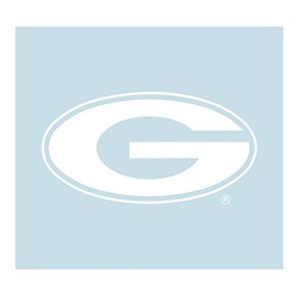 Georgia Bulldogs Decal (WHITE OVAL G DECAL (3",4",6",12",18"), 6 in)