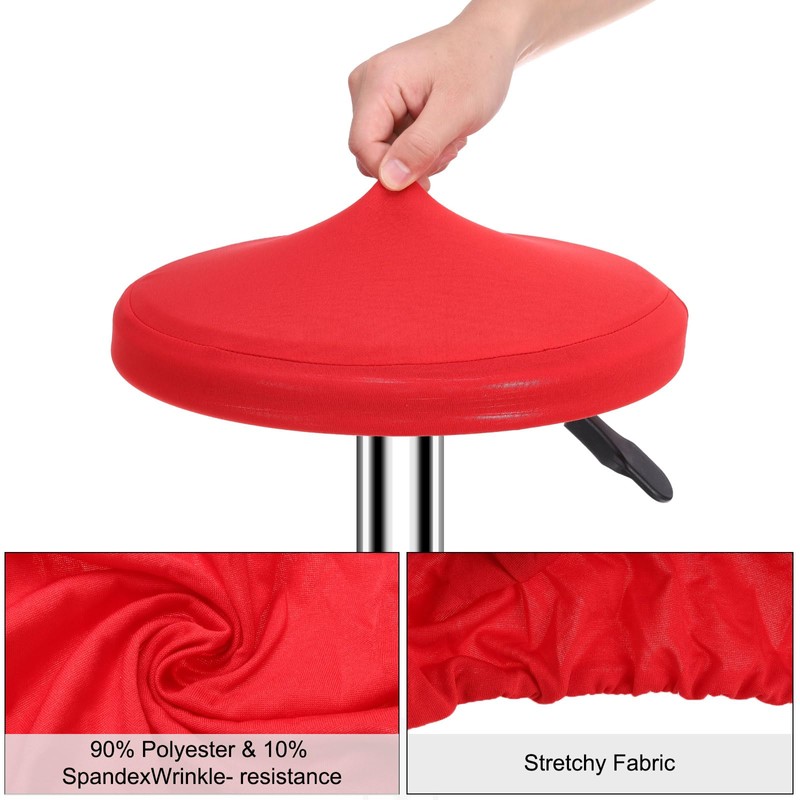 sourcing map Round Bar Stool Covers, 4 Pack Round Seat