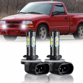 CHUSYYRAY For Chevy S10 1998 1999 2000-2004 LED Fog Light Bulbs 896 898 886 888 881 2X