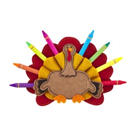 Mud Pie Turkey Crayon Holder, Red