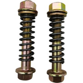 Car Exhaust Manifold Bolts,Steel M10x1.5 mm Exhaust Bolts and Nuts Kit with Springs for Exhaust Gasket，Auto Parts Replacement Exhaust Bolt and Spring Hardware Kit Fit for Most Cars,2 PCS