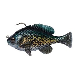 Savage Gear Pulse Tail Bluegill RTF Fishing Bait, 3/8 oz, Crappie, Realistic Contours, Colors and Movement, Durable Construction, Heavy-Duty Fishing Hook, Built-in Rattle