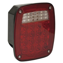 Buyers Products 5626738 Driver Side 5.75 Inch Red Stop/Turn/Tail Light With License Plate Light