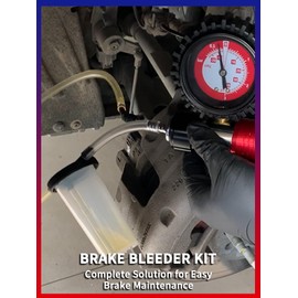 Punmew 2 in 1 Hand Held Vacuum and Pressure Pump Tester Brake Bleeder Kit for Car Truck Motorcycle 23 Pcs Brake Bleeder Vacuum Pump Kit