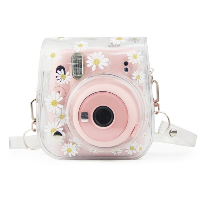 Transparent Camera Bag Daisy Pattern Single Shoulder Mini Photography Tool
