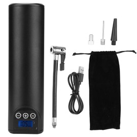 Portable Electric Tire Inflator with 150 PSI Cordless Rechargeable Air Pump for Bike Motorcycle Car Balls