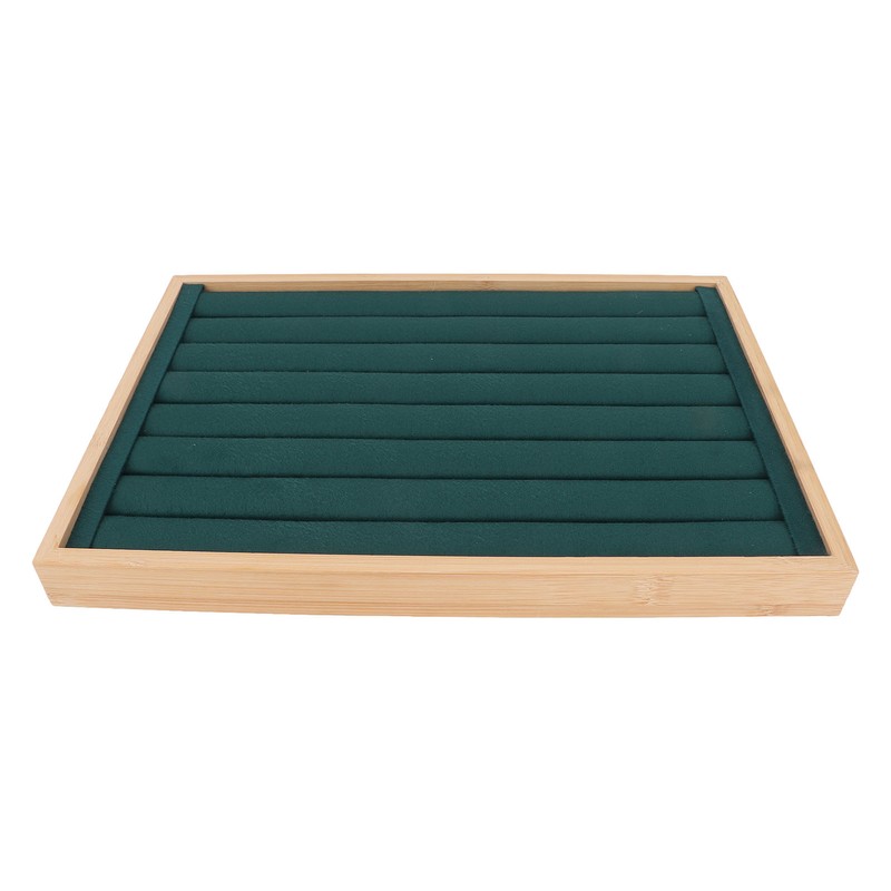 Rings Tray 7 Rows Stackable Protective Scratch Proof Lining Drawer