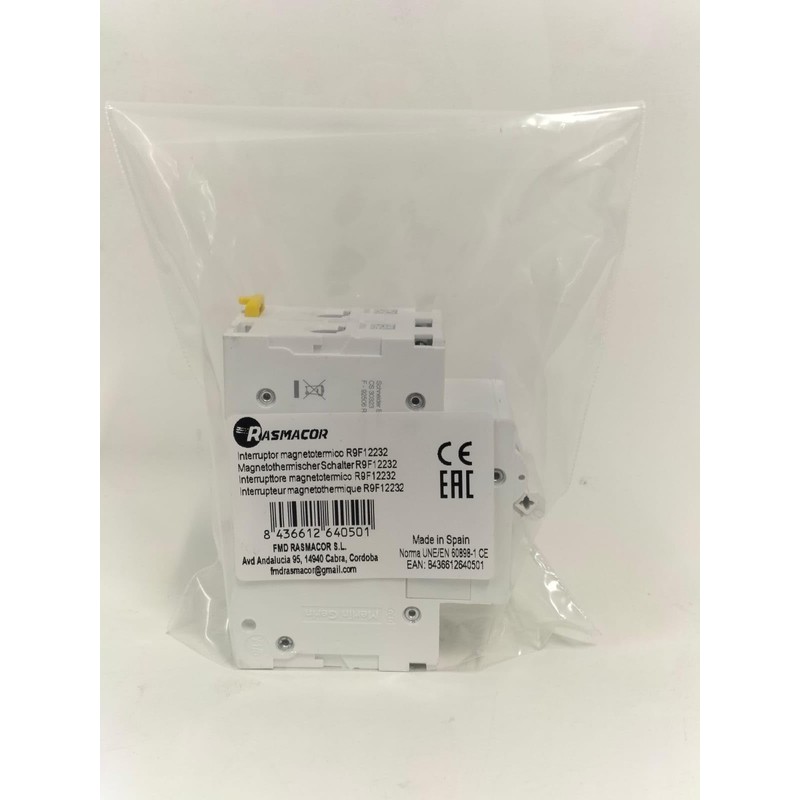 RASMACOR Circuit Breaker Switch 2P 32A RESI9 Rasmacor R9F12232 Curve