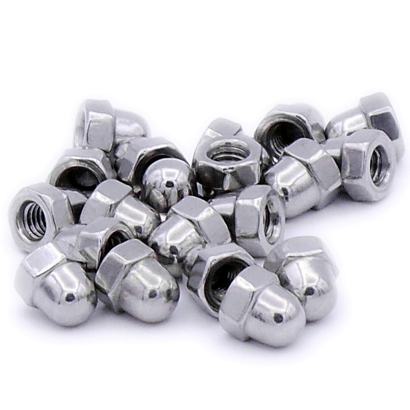 M4 (4mm) Dome Cap Nut - Stainless Steel (A2) (Pack