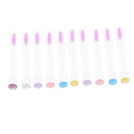 Beavorty 10Pcs Crystal Eyelash Brush Diamond Tube Portable Lightweight Eyebrow Applicator Makeup Tool Set