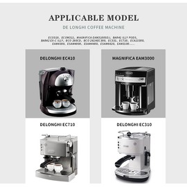 Lower Steam Tube with cover tube Compatible with Delonghi Coffee Machine ECO310 EC0311 EC331 EC410 EC710 EC702 BCO261 ESAM2200 ESAM2500 ESAM2502 ESAM2600 ESAM2800