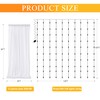 Fomcet Tulle Backdrop Curtains White 30FT X 8FT Tulle Curtains
