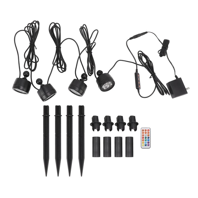 LED Landscape Spotlight Light Waterproof 360° Rotatable 13 Colors High