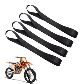 Cargo Tightening Belt, Tie Down Strap, 15.7 x 1.0 inches (40 x 2.5 cm), Set of 4, Luggage Belt, Tie Down Belt, Soft Loop, Fastening Belt, Packing, Bicycle, Bike, Down, Bell Trashing Belt, Fall