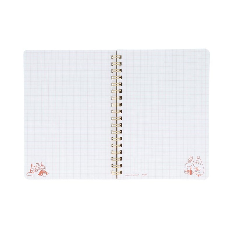 Sunstar Stationery Moomin Notebook, Ring Notebook, B6, 25, Spring Summer,