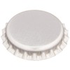 50 Chrome Bottle Caps New Silver Bottlecaps Cap Colored