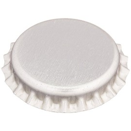 50 Chrome Bottle Caps New Silver Bottlecaps Cap Colored