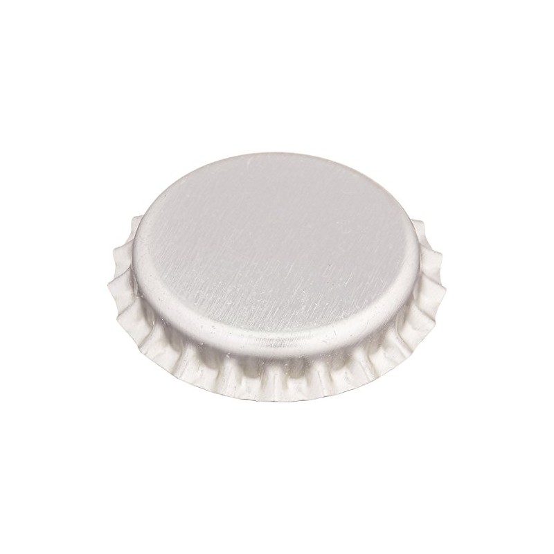 50 Chrome Bottle Caps New Silver Bottlecaps Cap Colored