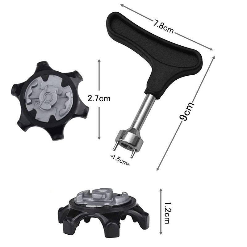 Samcos Golf Spike Wrench Replacement 1 Piece Golf Shoe Spike