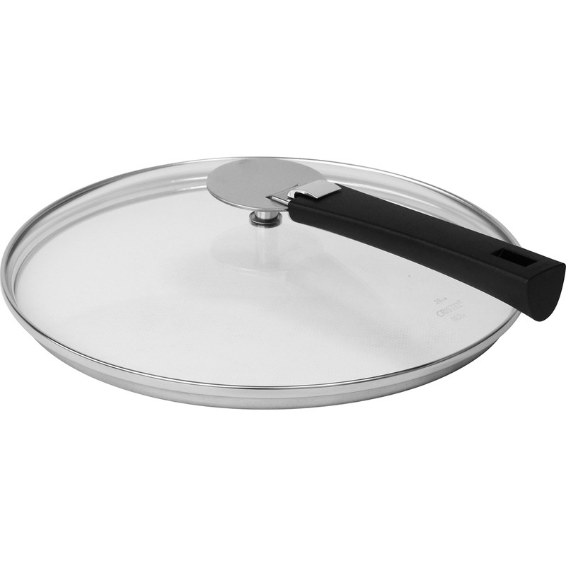 Cristel K16P Domed Glass Lid, 6.5", Silver