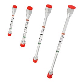 Tip Extension Pole Airless Paint Sprayer Tip Extension Rod for Airless Painting Spray Gun 4 Pieces Spray Painting Wand with Red Guard 12inch 20inch 30inch 40inch