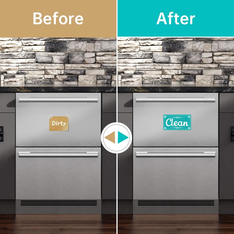 Dirty Clean Dishwasher Magnet,Dishwasher Sign Clean Dirty Sign Magnet for