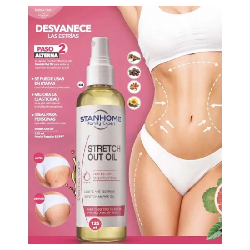 Stanhome Aceite Anti-estrias Stretch Out Oil 125 Ml Vainilla