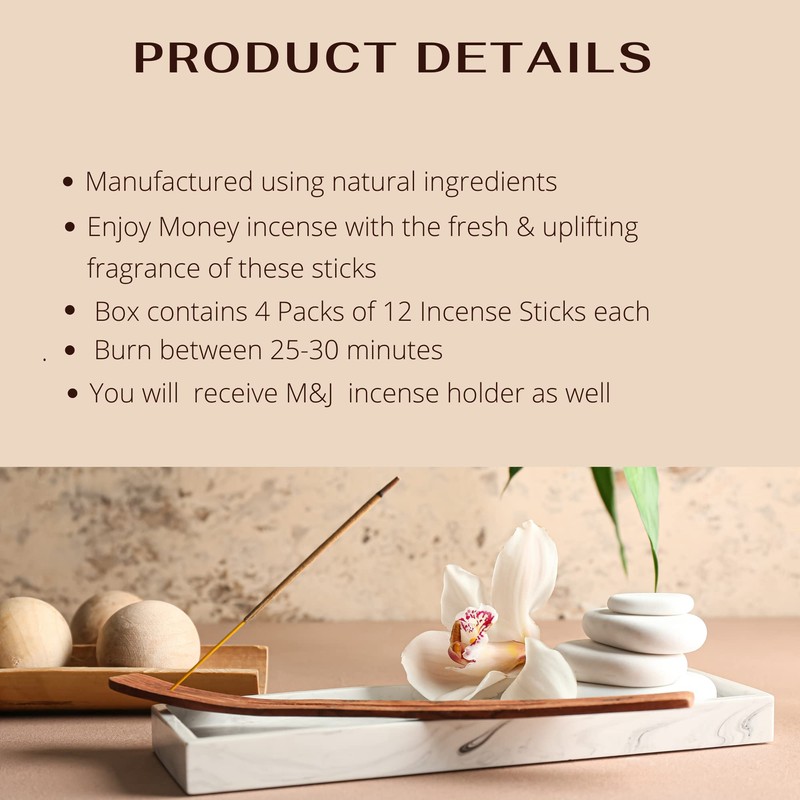 Original Satya Nag Champa Money Incense Sticks | with M&J
