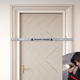 Dooricade Security Door Bar (Stainless Steel - Heavy Duty) Use as Door Security Bar -Door Reinforcement Lock,Protect The Security of The Entire Dooricade. Fits Doors 30"-39" Doorricade - Safe Room