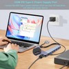 Aluminum 7 in 1 USB C Hub with USB 3.0,