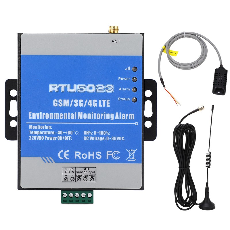 RTU5023 Temperature Humidity Alarm GSM 3G 4G Wireless SMS Alert
