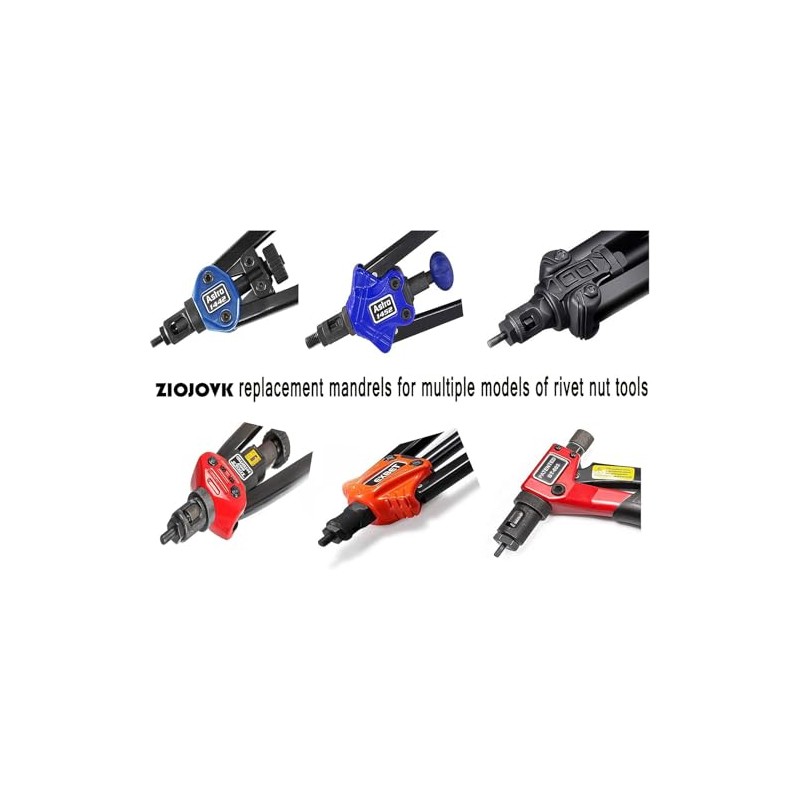 zision tool 10-24 Rivet Nut Tool Tip, Replacement Mandrel