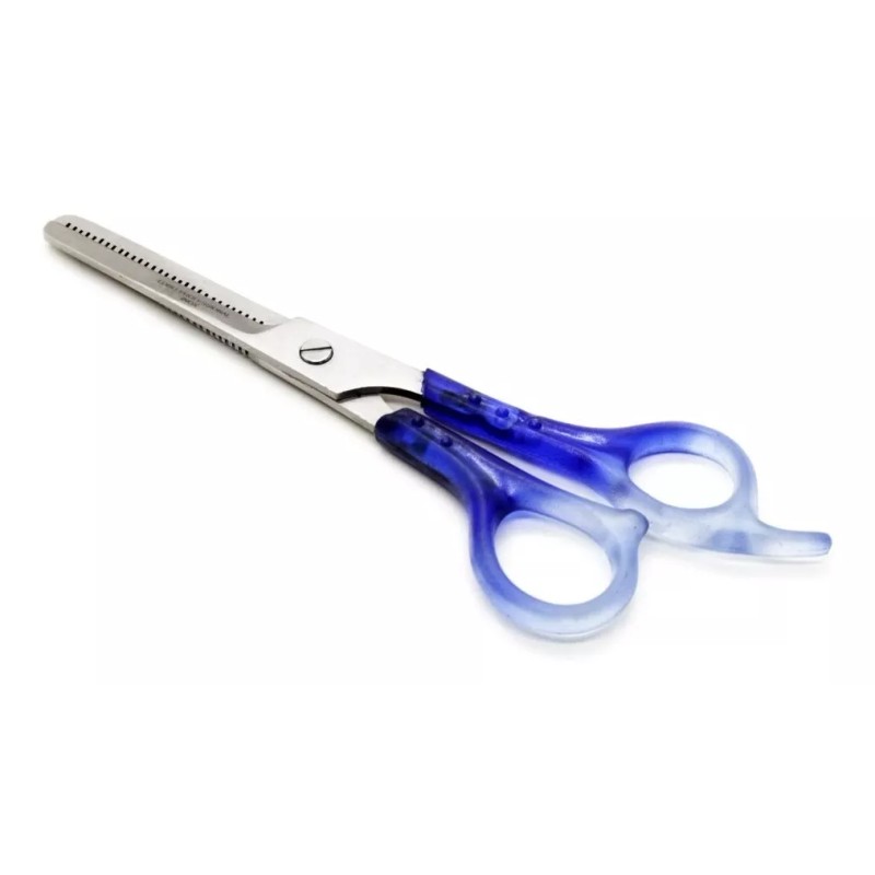 Lobo Tijera Entresacar Lobo Profesional Azul Traslucido 6.5pLG