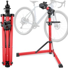 GOEHNER's E Bike Repair Stand (Max 110 lbs) - Portable Bicycle Stand Maintenance Workstand