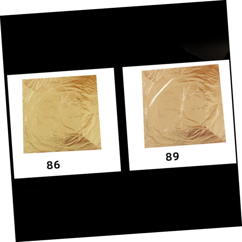 STOBOK 100pcs Imitation Gold Foil Paper for Arts and Crafts