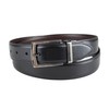 DOCKERS Men's Two-in-one Reversible Rotative Buckle Everyday Casual Dress Belt