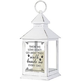 The Bridge Collection Dog Loss Flameless Lantern- Paw Print Loss of Dog Sympathy Gift- Dog Memorial Gifts for Loss of Dog- Dog Bereavement Gift Pet Sympathy Gifts Pet Loss Gifts- Bereavement Gifts